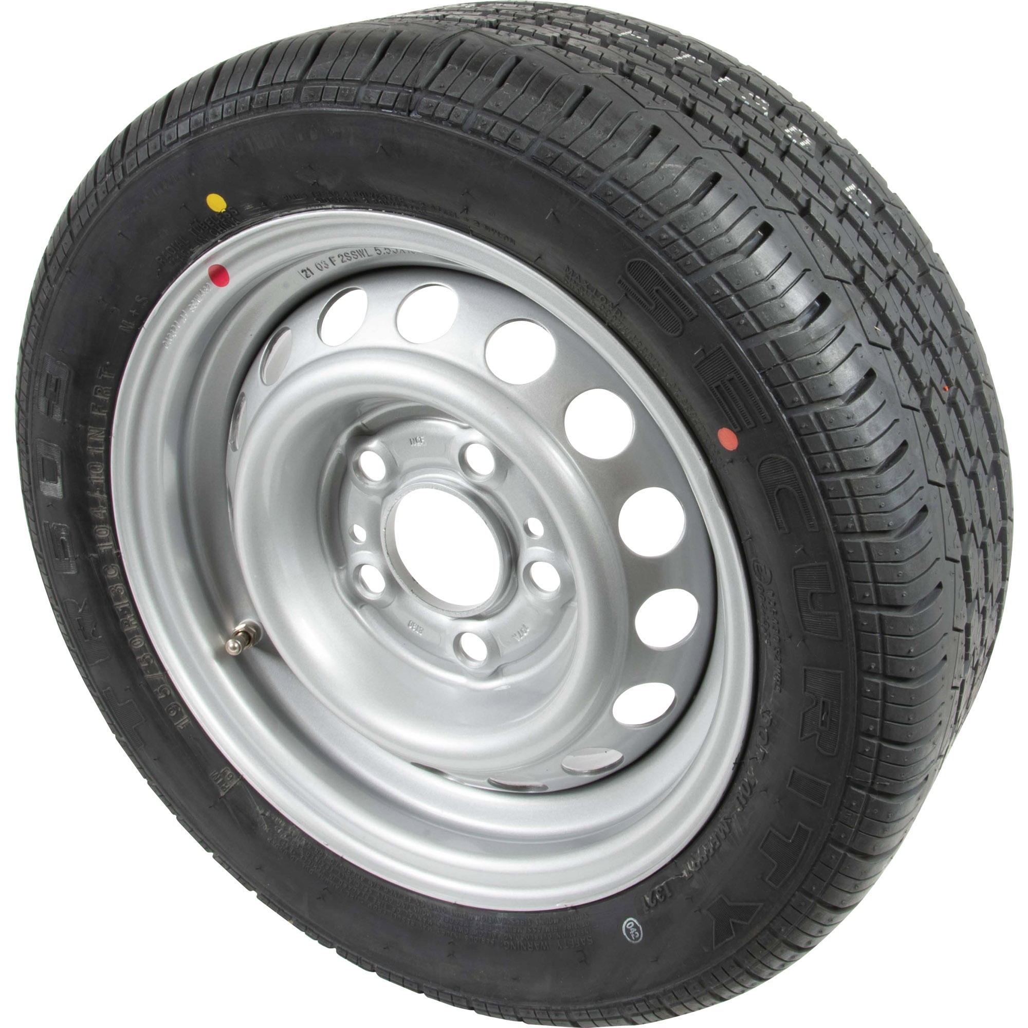 Komplettrad 195/50R13 M&S, Radanschluss: 5/67/112, ET: 30, PR/LI: 104N