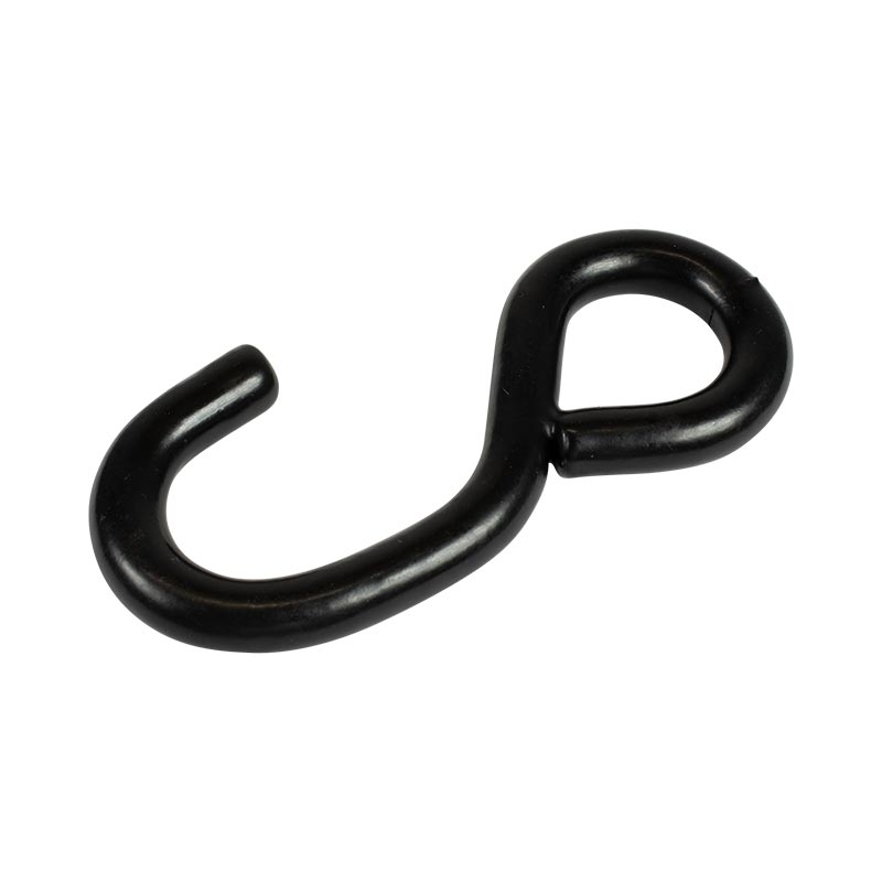 S-Haken mit PVC-Schutz für Gurtband 25 mm