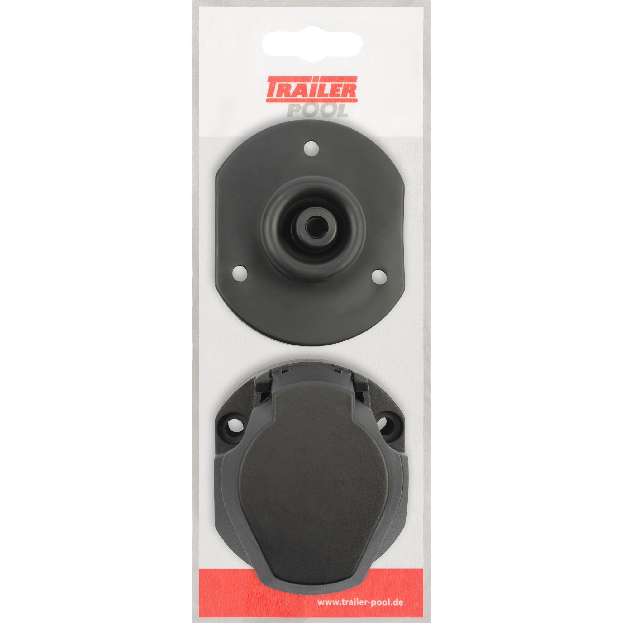 Steckdose 13-polig, 12V, Kunststoff, Gummidichtung