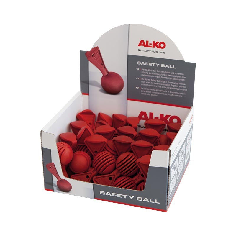 Safety-Ball Thekendisplay, rot, 24 Stück