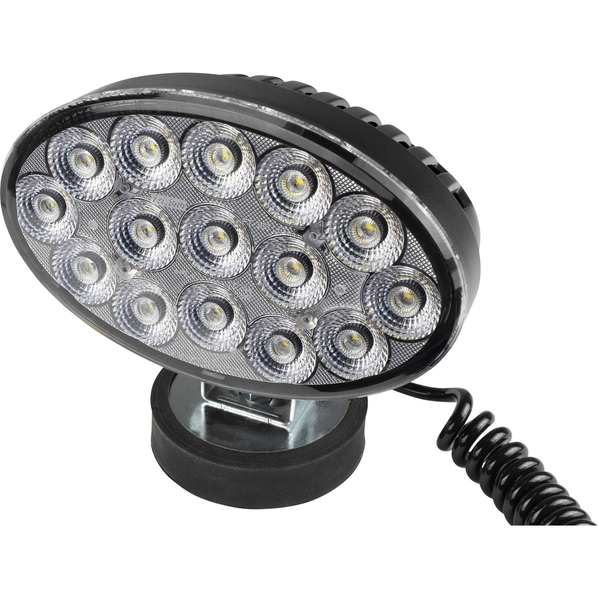 Arbeitsscheinwerfer LED, 6200 lm, 12 bis 32 V, 53W, Flut, Magnethalter