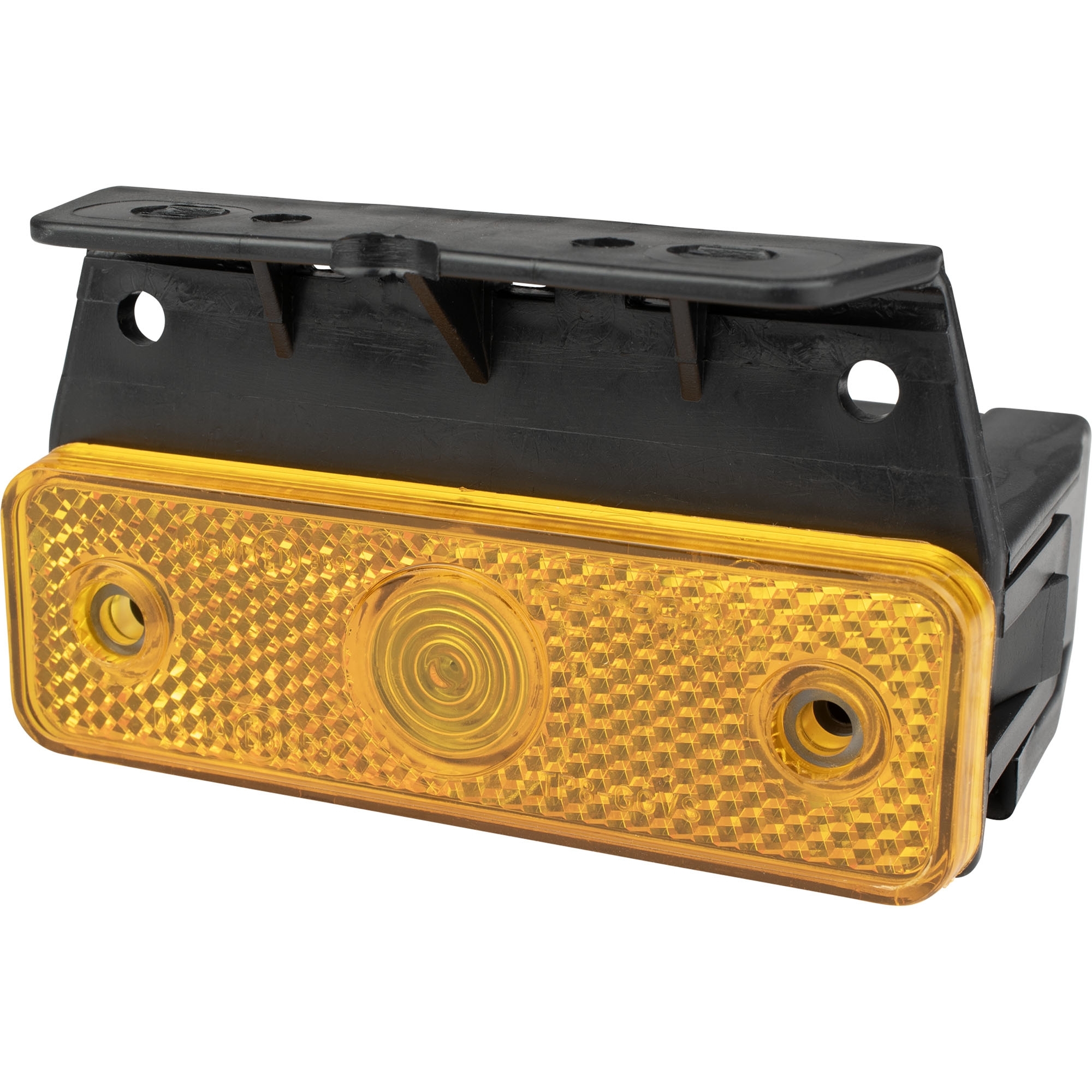 Seitenmakierungsleuchte gelb mit Befestigungswink