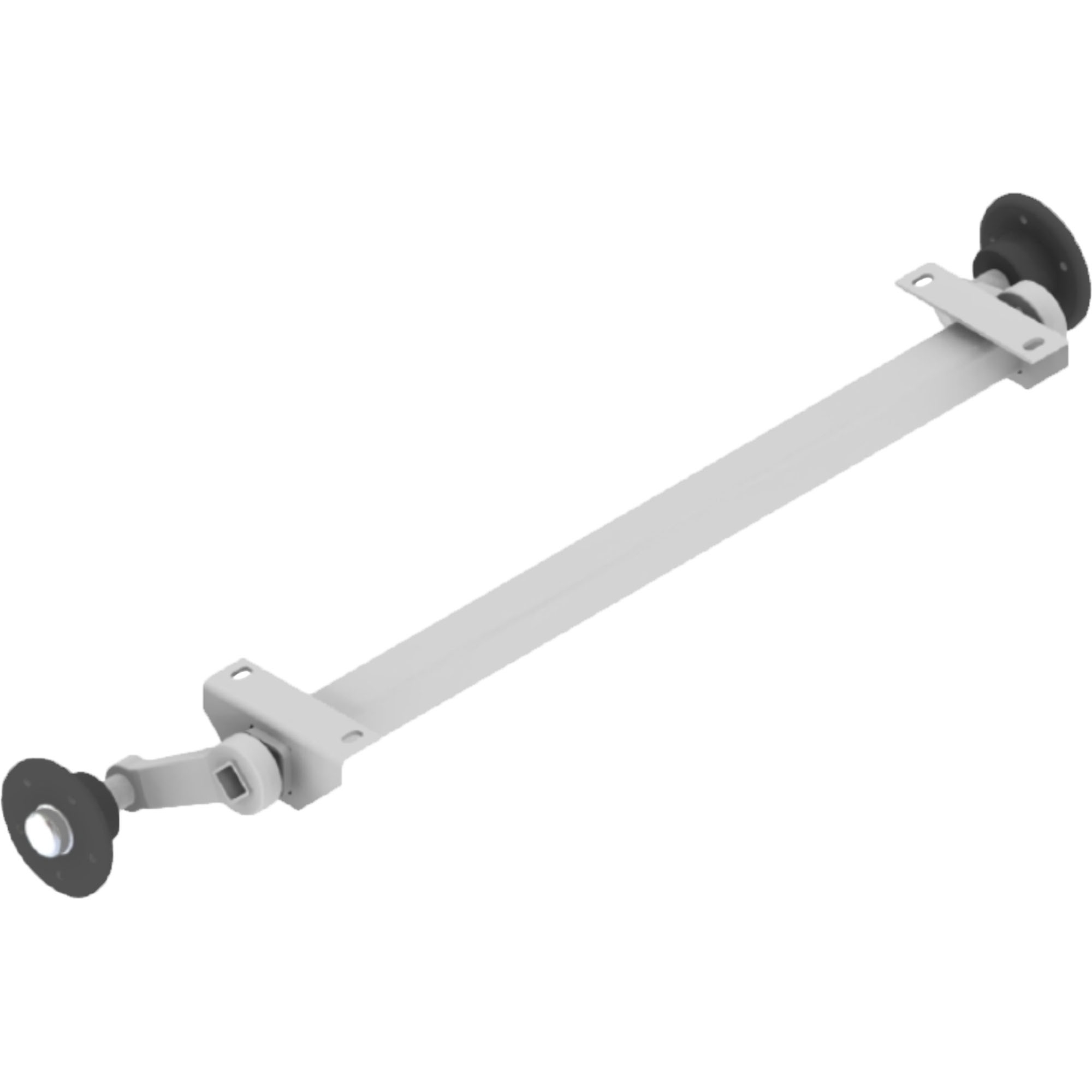 Gummifederachse ungebremst 750 kg, Auflage 1200 mm