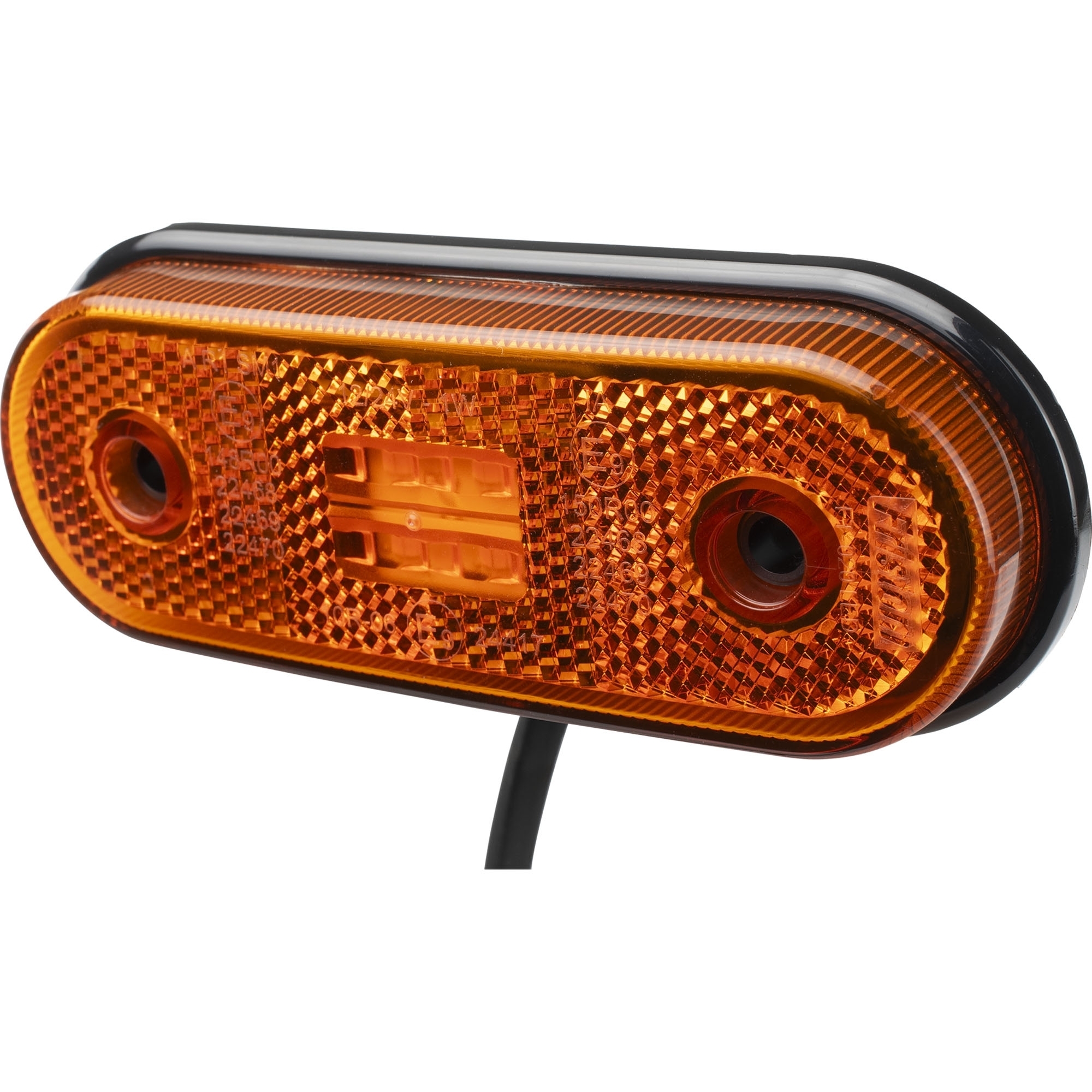 Seitenmarkierungsleuchte LED, gelb, 12-36 V, Kabellänge 500 mm